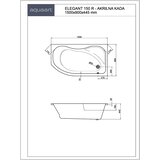 AQUAART kada elegant 150 r ugradbena akrilna 1500x900x445 | shoptok.hr