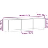 TV omarica z LED Siva Sonoma 140 x 34 x 40 cm Konstruiran les, (5000137194) | Shoptok.si