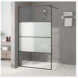  za tuš crna 115 x 195 cm s napola mutnim staklom ESG | shoptok.hr