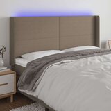  Posteljno vzglavje taupe 203x16x118/128 cm blago, (20952340) Cene