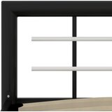  Okvir za krevet crno-bijeli metalni 90 x 200 cm | shoptok.hr
