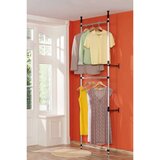 vidaXL Teleskopski garderobni sistem s palicami iz aluminija | Shoptok.si