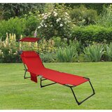 Ambia Garden Vrtni Ležalnik Bindox L, Rdeča | Shoptok.si