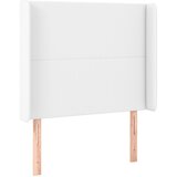 LED uzglavlje bijelo 103x16x118/128 cm od umjetne kože | shoptok.hr