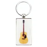 AGIFTY K 1043 Keyring guitar white 8.5*3 cm - privjesak za ključeve