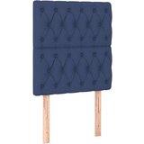  Posteljni okvir z vzglavjem moder 80x200 cm blago, (20905019) | Shoptok.si