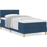  Postelja s box spring z vzmetnico Modra 90x200 cm Tkanina, (22080877) | Shoptok.si