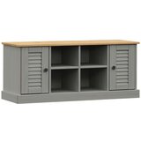  Klupa za cipele VIGO siva 106 x 35 x 40 cm od masivne borovine | shoptok.hr
