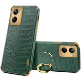 INORCO Za Realme 10 Pro 5G Ring Kickstand Electroplating telefonska torbica TPU prevleka iz PU usnja, (22036237) Cene