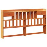  Krevet s regalom za knjige bez madraca 200x200 cm od borovine | shoptok.hr
