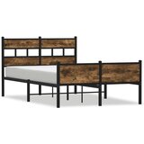 Maison Chic Posteljni okvir - Dvoposteljna postelja - Zakonska postelja brez vzmetnice hrast 120x200 cm inženirski les-J11919, (21772884) | Shoptok.si