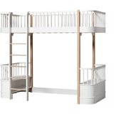 Oliver Furniture® krevet na kat loft bed 90x200 white/oak cijene