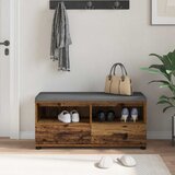  Klupa za hodnik s jastukom Staro drvo 100 x 38 x 46 cm | shoptok.hr