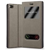 Cadorabo Ohišje, združljivo z Huawei P8 v kamnito rjava - Zaščitni ovitek z magnetnim zapiranjem, stoječo funkcijo in 2 okencema za gledanje, (20551943) | Shoptok.si