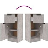  Komode 2 kom siva boja betona 30 x 30 x 70 cm konstruirano drvo | shoptok.hr