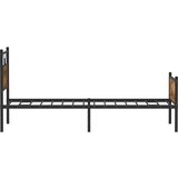  Posteljni okvir brez vzmetnice hrast 75x190 cm inženirski les, (21828981) | Shoptok.si