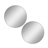Hanah home ogledalo round double diameter: 20 cm silver