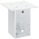  Postolja za stupove kvadratna 12 kom 81x81 mm pocinčani čelik | shoptok.hr