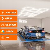  LED prigušiva plafonska svetiljka HEXAGON LED/456W/85-265V 5000K CRI 90 IP54 bela | Eponuda.com