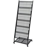  Stalak za Časopise 47,5x43x133 cm crna A4 | shoptok.hr