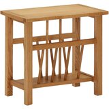 vidaXL Mizica za revije 45x27x42 cm trdna hrastovina | Shoptok.si