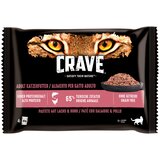 CRAVE Cat vrečke multi pakiranje 4 x 85 g - Miks: Pašteta s piščancem & puranom in z lososom & piščancem Cene
