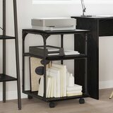  Držač za printer Crni hrast 43 x 48 x 64 cm Konstruirano drvo | shoptok.hr