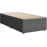  Krevet s oprugama i madracem tamnosivi 100 x 200 cm od tkanine | shoptok.hr