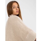Fashion Hunters Loose beige cardigan with OCH BELLA wool | shoptok.hr