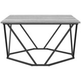 Kava Stol Siva Sonoma 80 x 80 x 45 cm Inženjerska drva i čelik | Eponuda.com