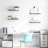  Plutajuće zidne police 4 kom sive 60 x 23,5 x 3,8 cm MDF | shoptok.hr