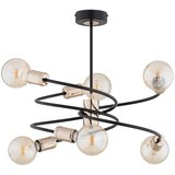  Luster na šipci DISCO 6xE27/60W/230V crna/zlatna | Eponuda.com