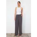 Trendyol Gray Cross Closure Wide Leg Woven Trousers | Shoptok.si