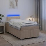  Boxspring krevet s madracem Krem 120 x 200 cm Tkanina | shoptok.hr