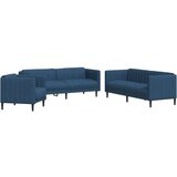  3-dijelni set sofa plavi od tkanine | shoptok.hr