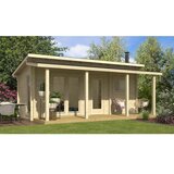Male kuće Sauna kućica SAUNA LEVI 620 × 280 cm sa šindrom | shoptok.hr