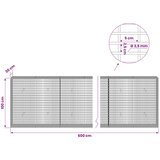  Gabion s žicom debljine 3,5 mm i mrežom 5x2,5 cm 600x30x100 cm | shoptok.hr