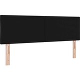 vidaXL Naslon za glavu dizajn dijamantskih blokova crni 140 cm tkanina | shoptok.hr