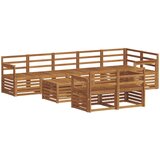  Set vanjskih sofa 9 kom. Prirodna Poliester | Shoptok.si