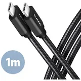 CC USB CM 3.1Gen1 <> USB CM, 1m, Crna, BUCM3-CM10AB, AXA