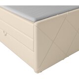 MID.YOU POSTELJA BOXSPRING 180 cm x 200 cm , kovina, umetna masa, tekstil, leseni material bela | Shoptok.si