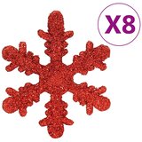  Set božićnih kuglica od 111 komada crveni od polistirena | shoptok.hr