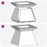  Kamin Crna 60 x 60 x 50 cm Čelik | shoptok.hr