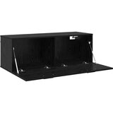 vidaXL Ormar za Zid Crni hrast 100 x 36.5 x 35 cm Konstruirano drvo | shoptok.hr