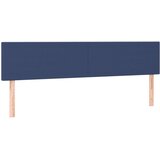 vidaXL Box spring postelja z vzmetnico modra 160x200 cm blago | Shoptok.si