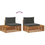 Zunanja garnitura za sedenje 6 Kos Naravna in antracitna, (5000269304) | Shoptok.si