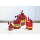 Justrite Jeklena varnostna posoda, prostornina 4 l, rdeča | Shoptok.si