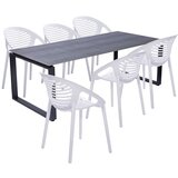 Bonami Selection vrtni blagovaonski set za 6 osoba s bijelim stolicama Joanna i stolom Strong, 210 x 100 cm Cijene