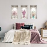 Ambiance Set od 3 zidne 3D samoljepljive naljepnice Bunches of Cherry Cijene