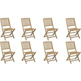 Maison Chic Zložljivi Vrtni Stoli - Stol za vrti 8 kosov 48,5x57x90 cm trdna akacija JS3195, (21875879) Cene